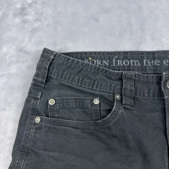 prAna Bronson Shorts Mens Size 32 Charcoal Gray Stretch Outdoor Hiking Gorpcore - Picture 3 of 11